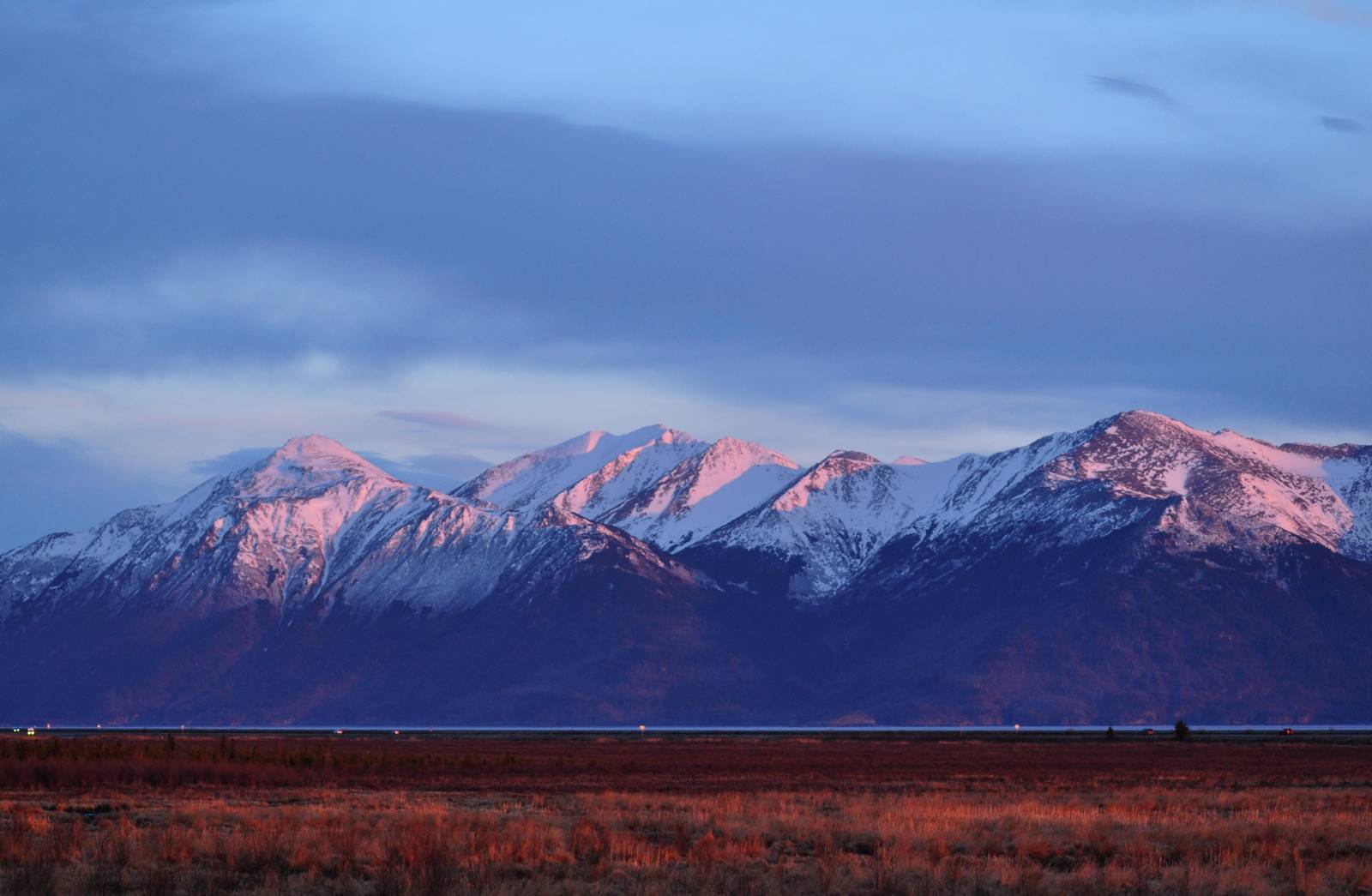 Alpineglow on the Kenai Mountians