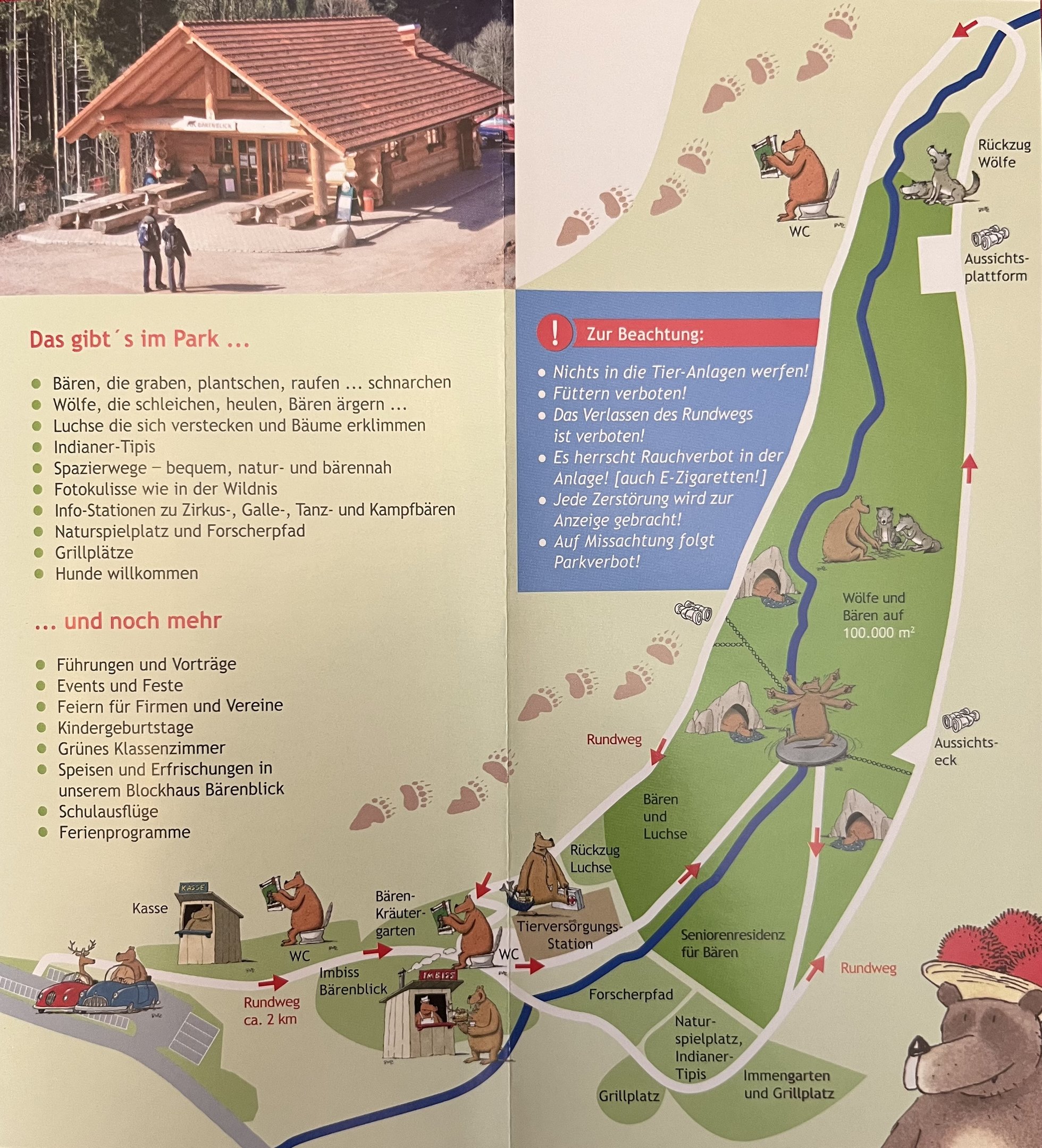 Alternativer Wolf und Barenpark Schwarzwald Map - undated