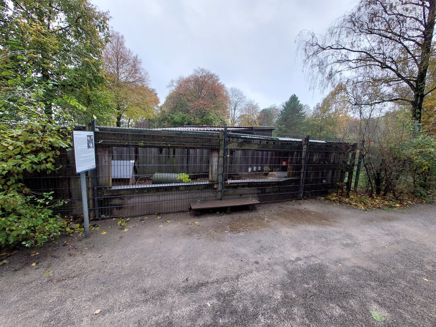 American Sable rabbit enclosure (Stadtpark Emsdetten)