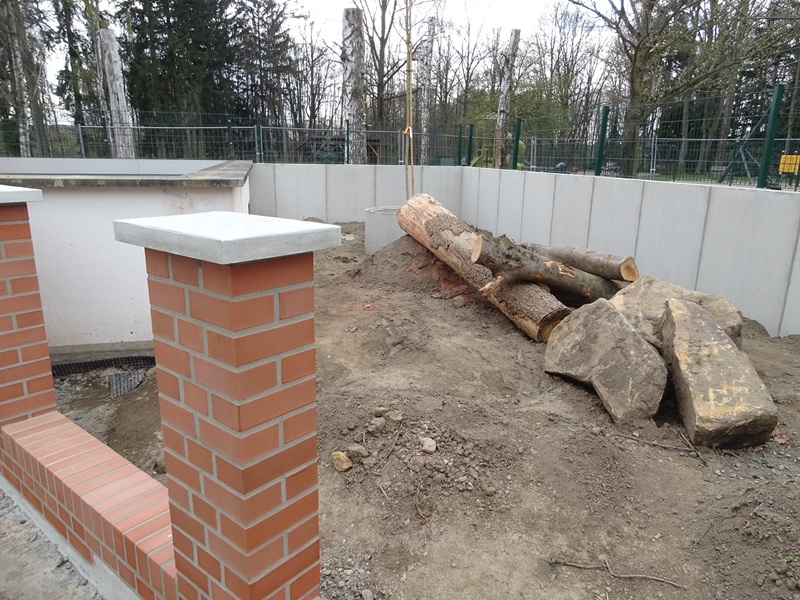 Amerika-Tierpark : Enclosure under construction