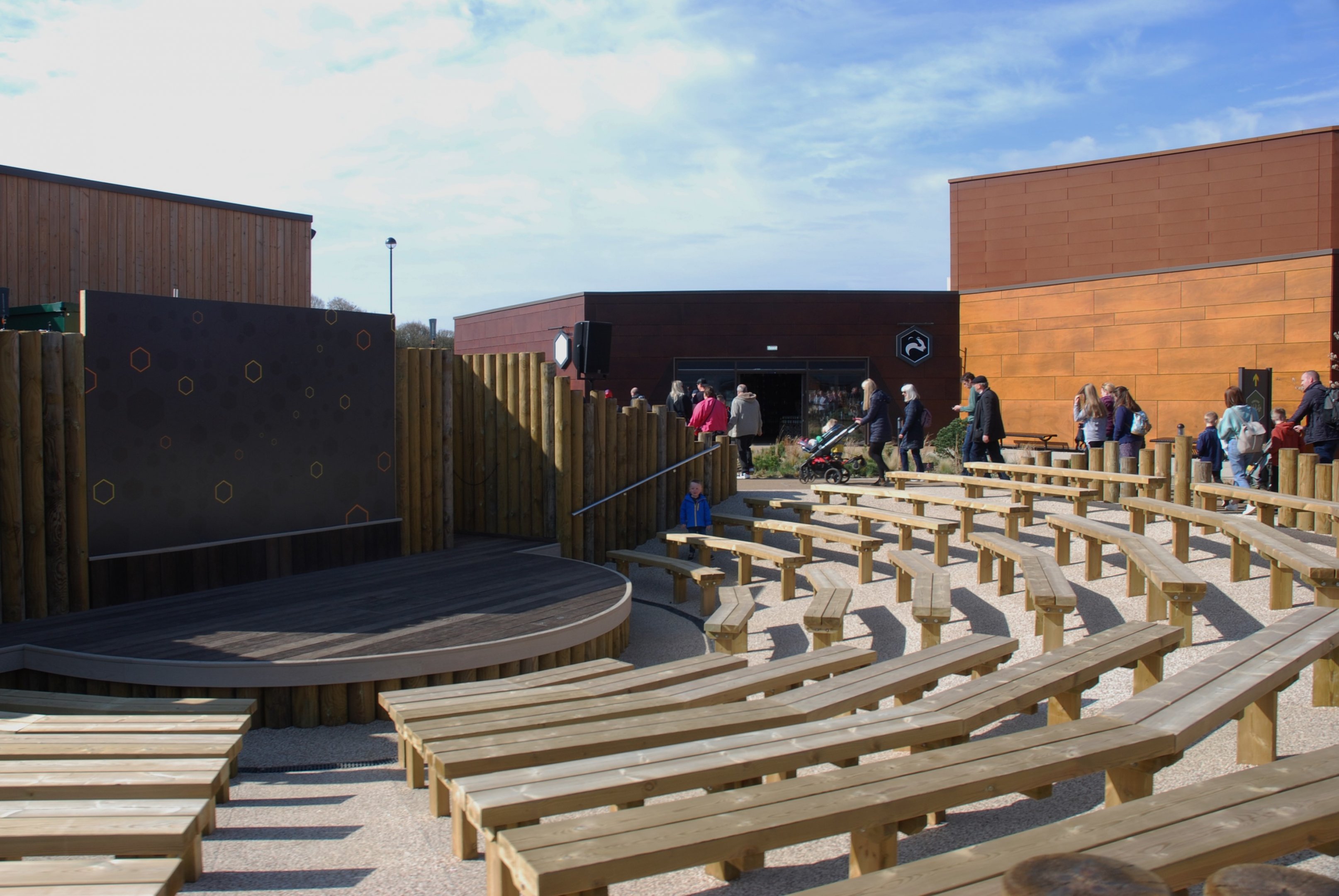 Amphitheatre in Entrance Area at Yorkshire WP, 18th April 2021