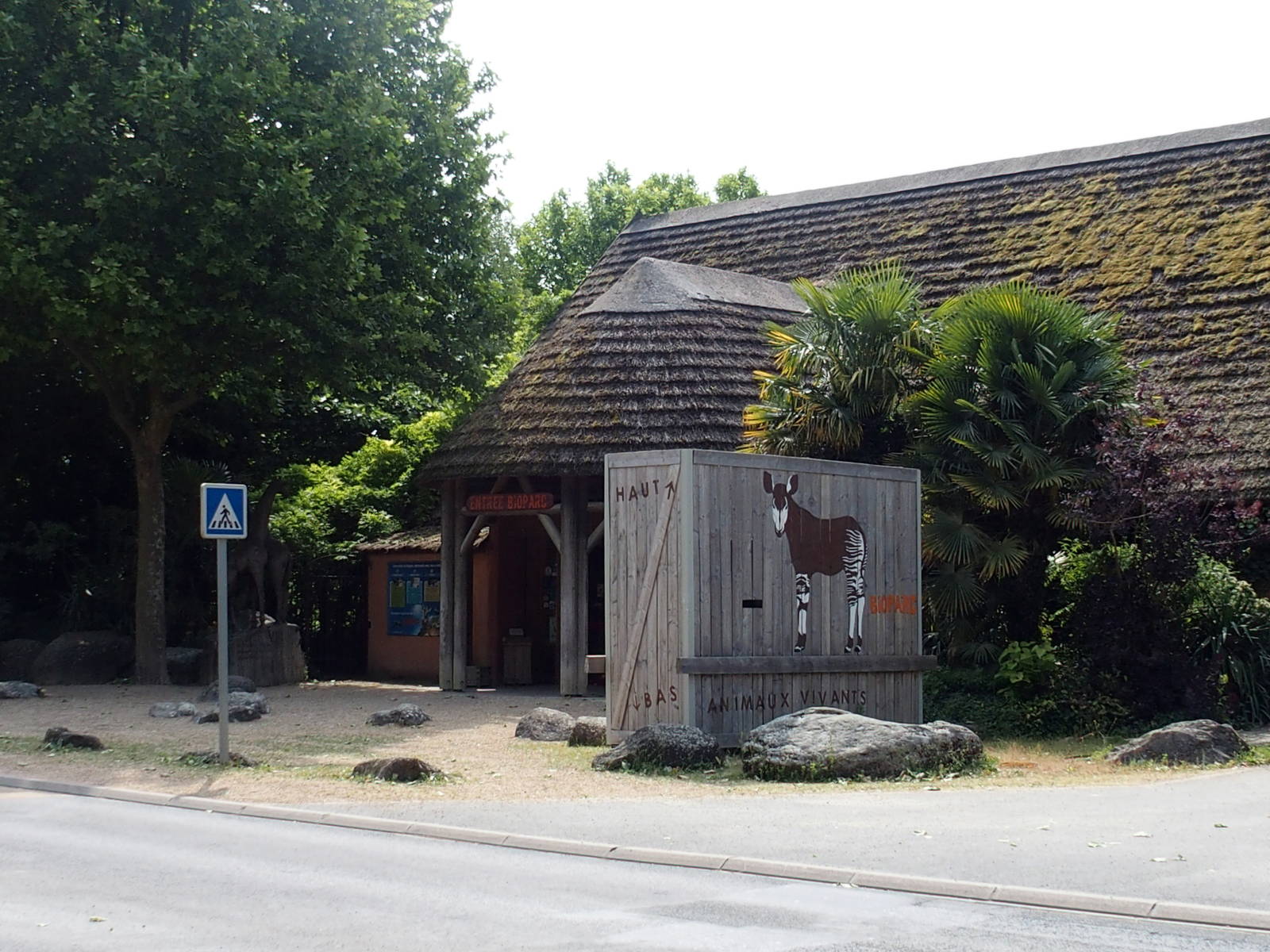 an okapi traveling crate