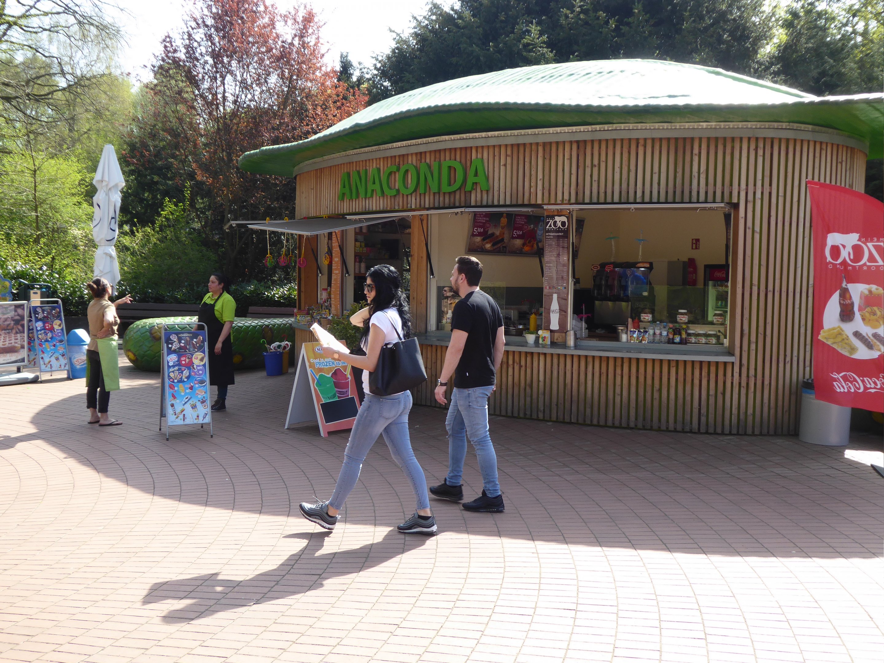 Anaconda snack/drink stand at Zoo Dortmund - 18 April 2018