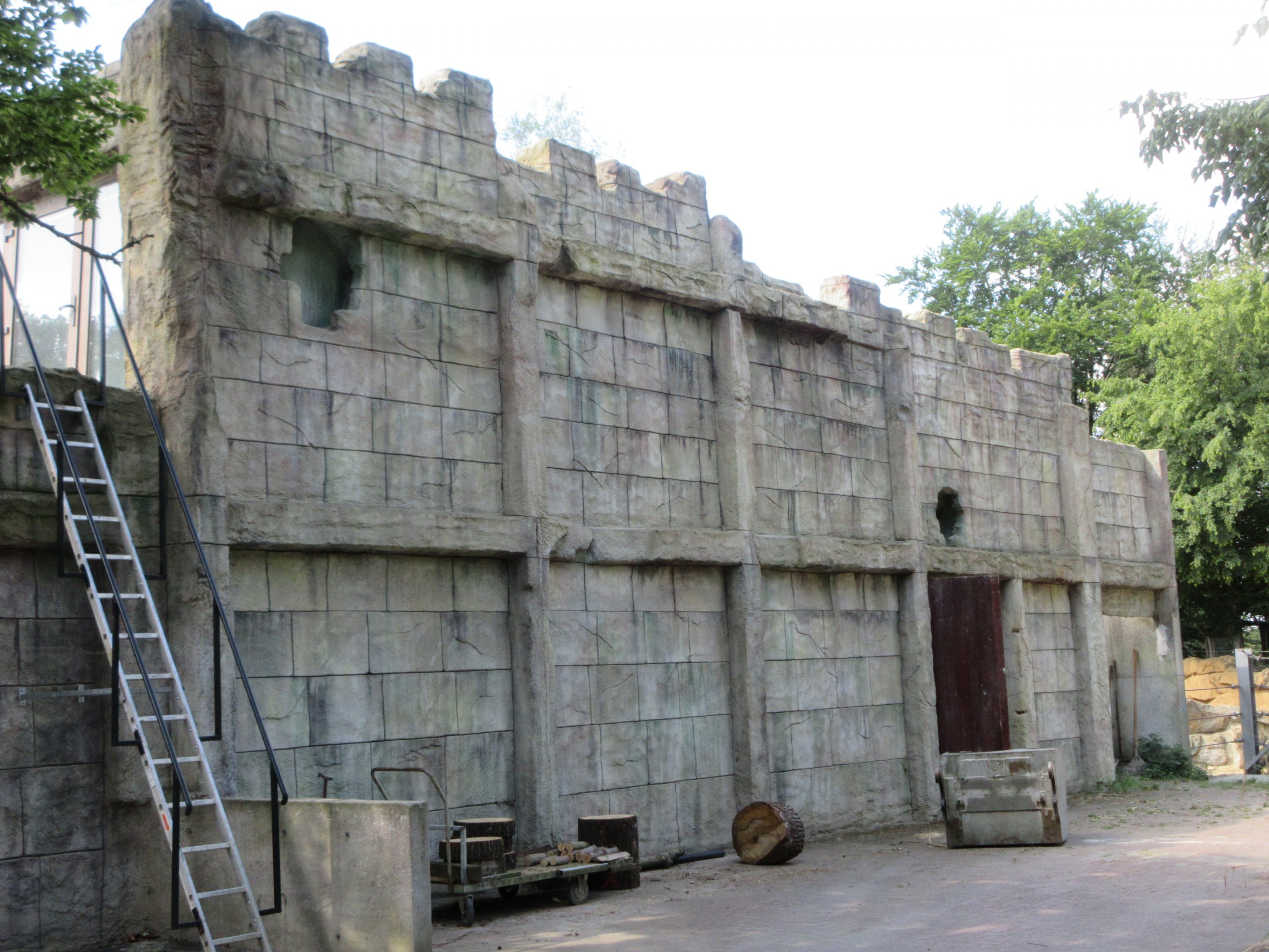 Angkor Wat - Primate Exhibit (side view)
