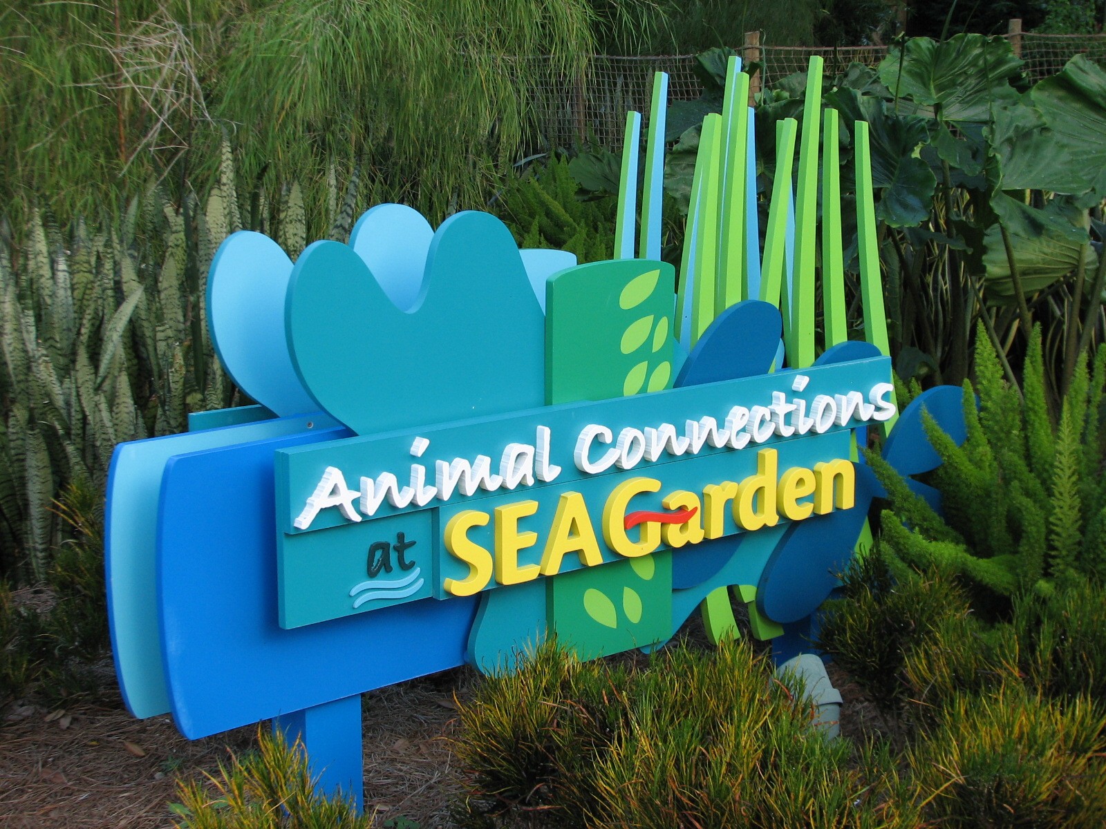 Animal Connections at SEAGarden - Sign