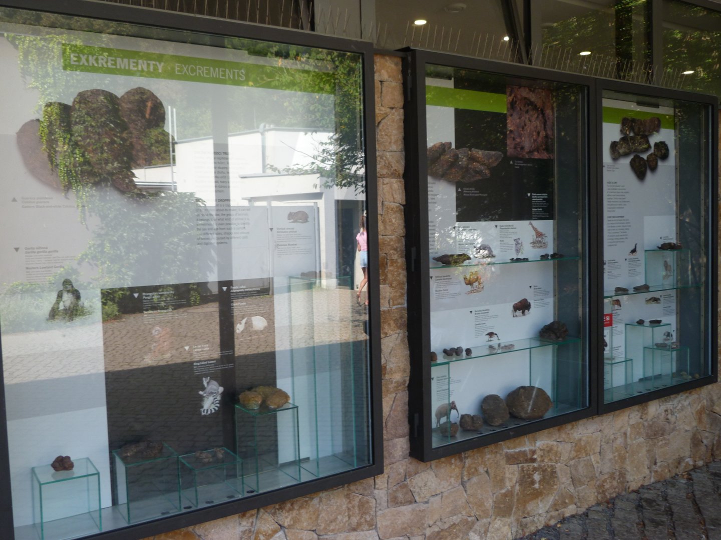 Animal feces sign near restrooms -Zoo Praha (2025)