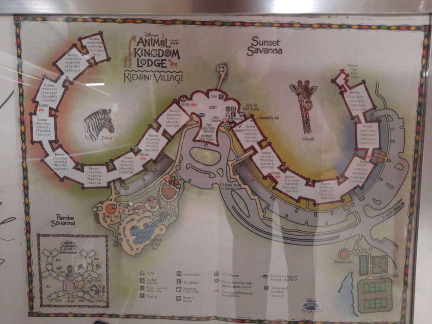 Animal Kingdom Lodge - Kidani Village- Map 2011