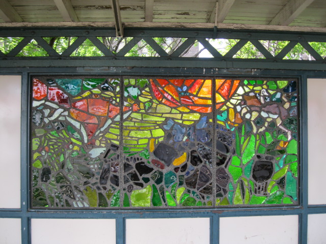 Animal Stained Glass Art in the Bronx Zoo Subway Station