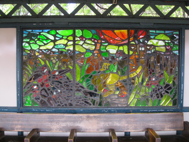 Animal Stained Glass Art in the Bronx Zoo Subway Station