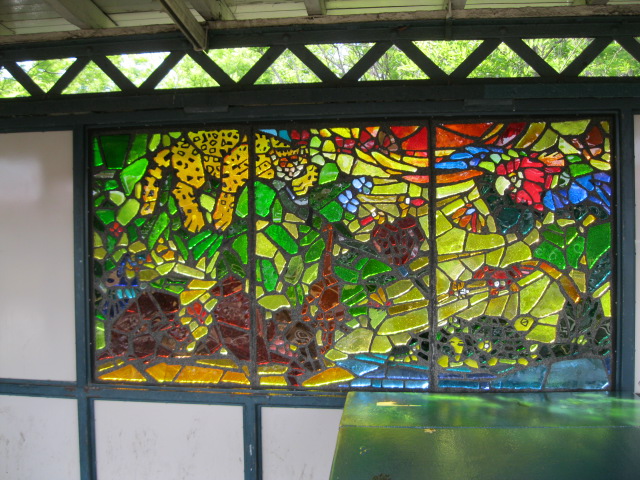 Animal Stained Glass Art in the Bronx Zoo Subway Station