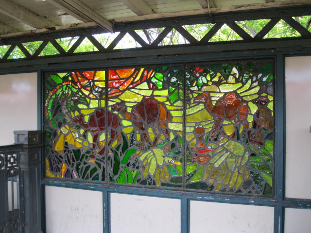 Animal Stained Glass Art in the Bronx Zoo Subway Station