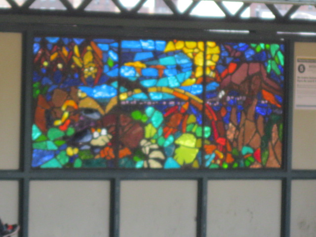 Animal Stained Glass Art in the Bronx Zoo Subway Station