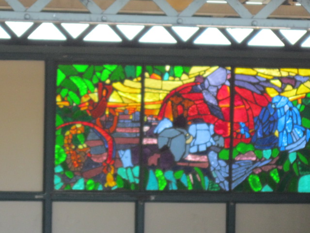 Animal Stained Glass Art in the Bronx Zoo Subway Station