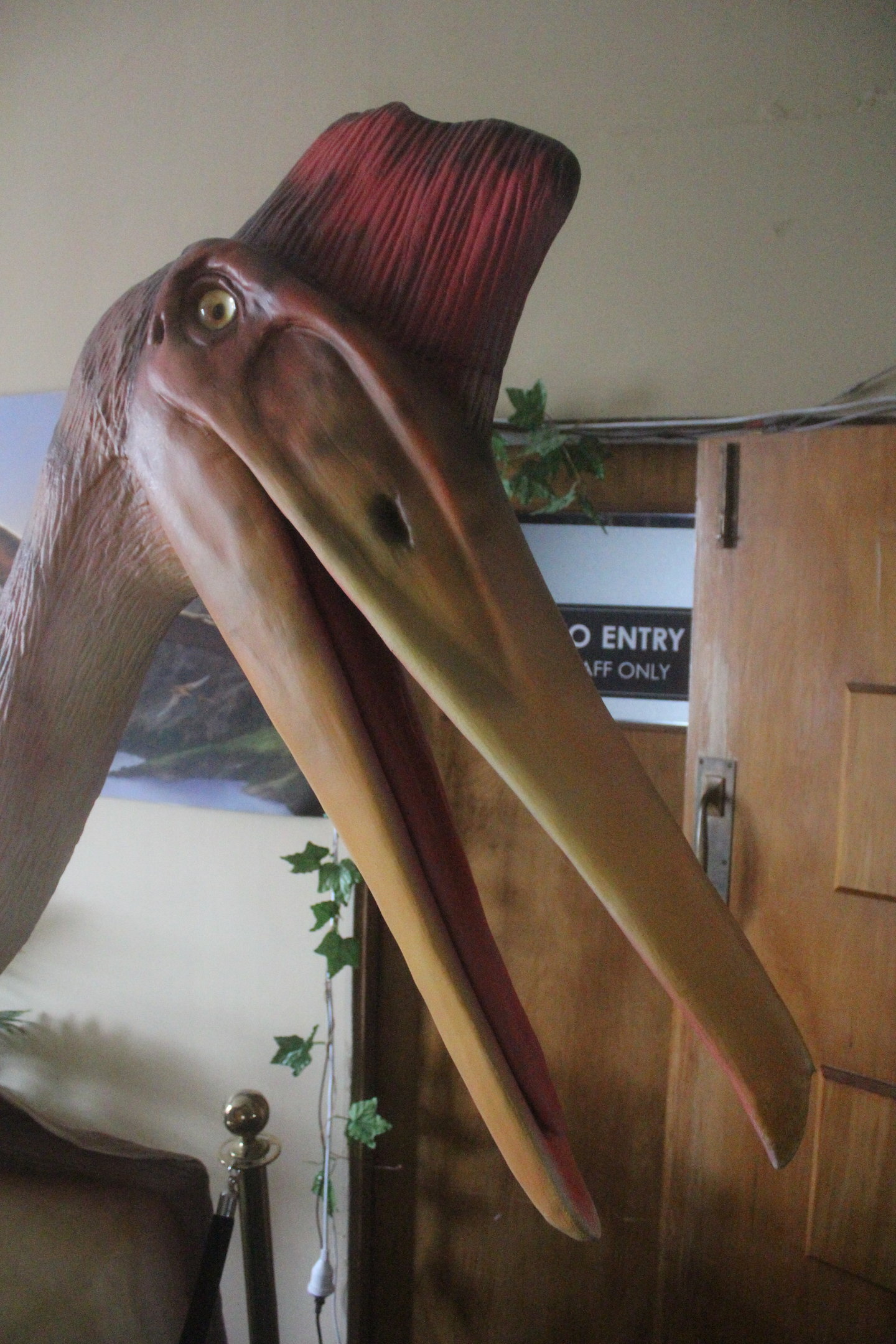 Animatronic of Quetzalcoatlus, The Dinosaur House (Raetihi)