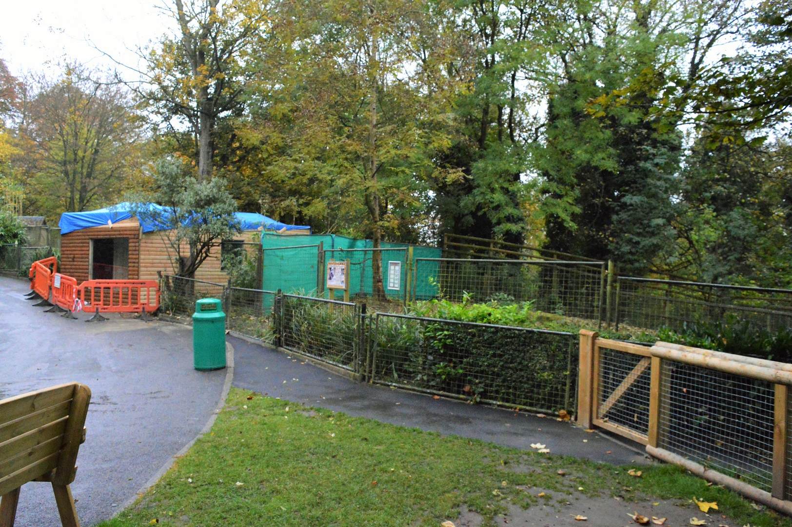 Another new giant anteater enclosure and house.