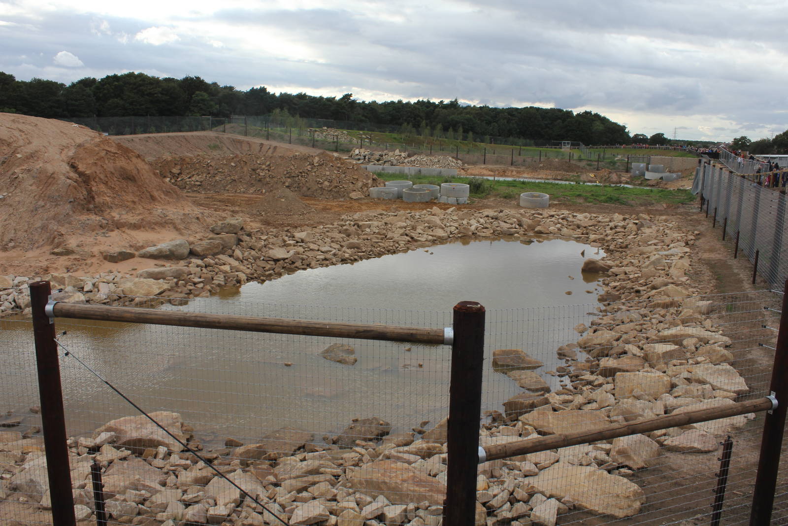 Another view of 2nd Polar bear enclosure 21-8-14