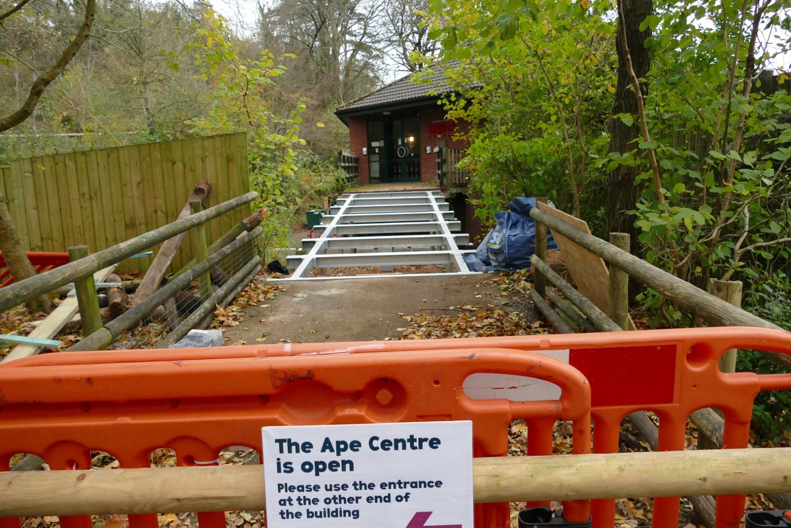 Ape House entrance, December 2021