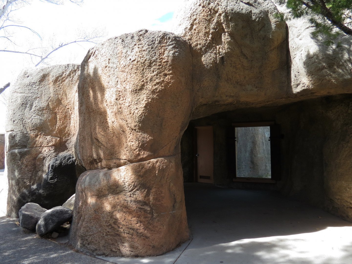 Ape Walk - Visitor Viewing Cave of Both Gorilla Exhibits