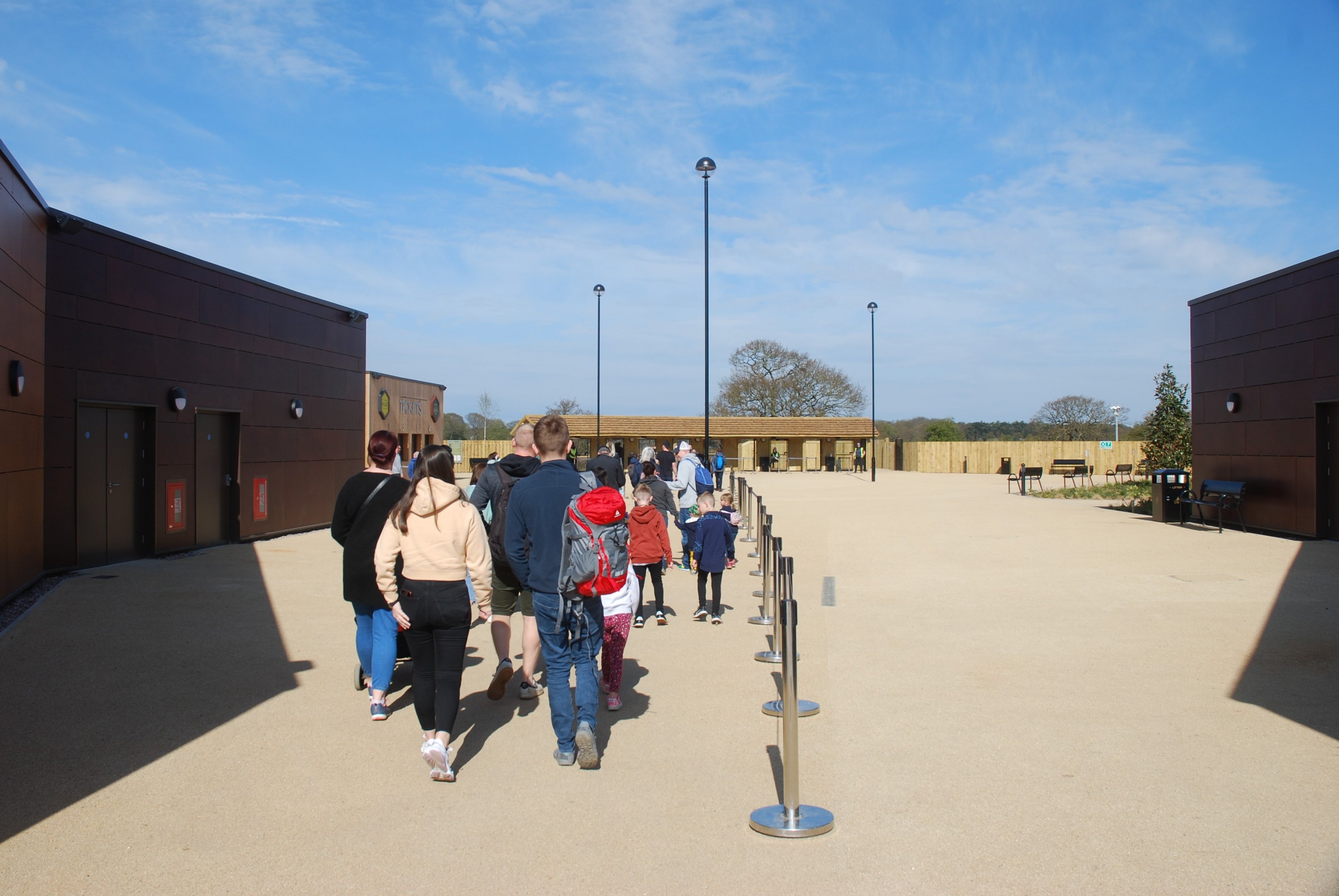 Approach to Entrance Gates at Yorkshire WP, 18th April 2021