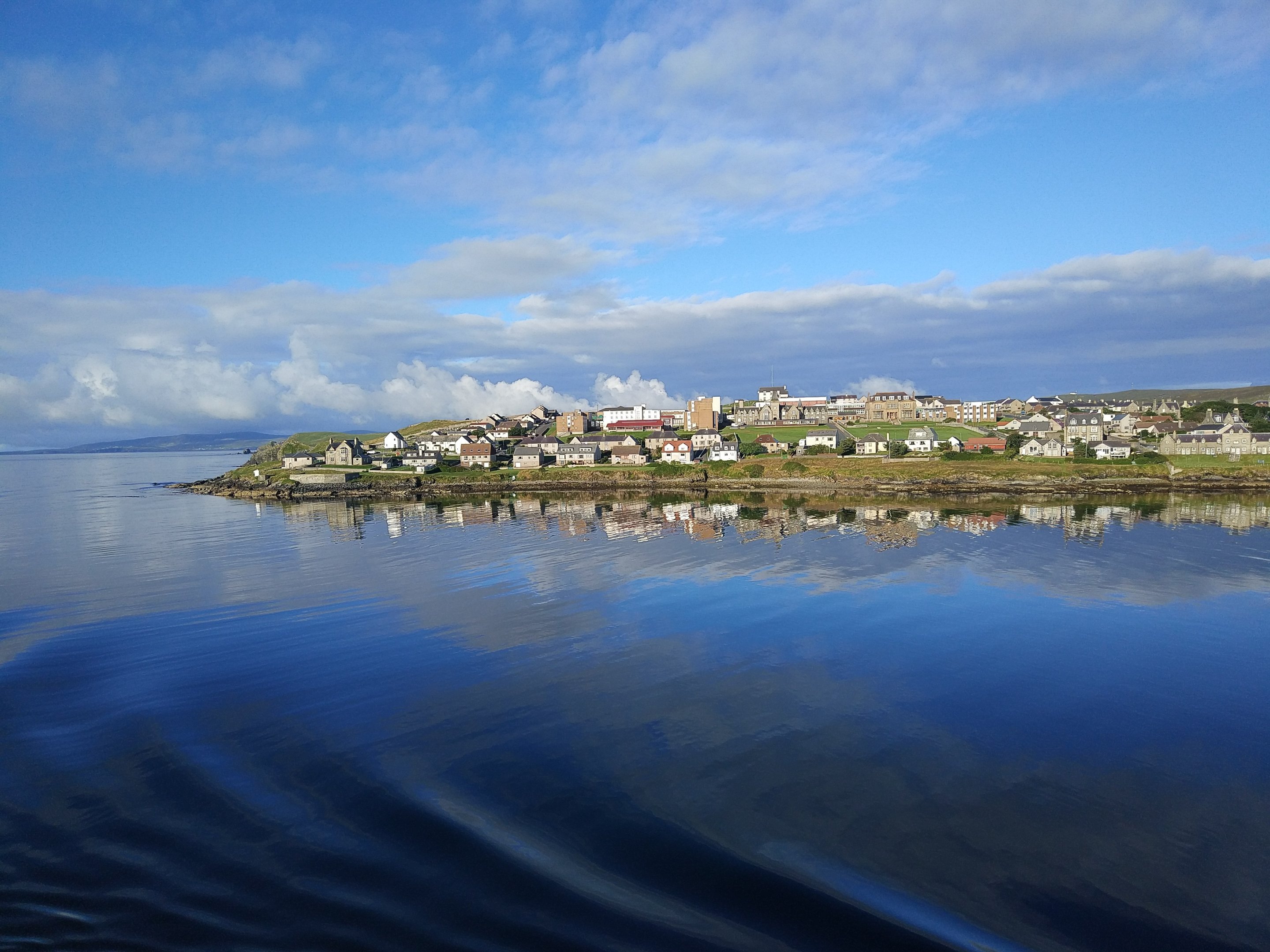 Approaching Lerwick in the morning - Shetland Mainland