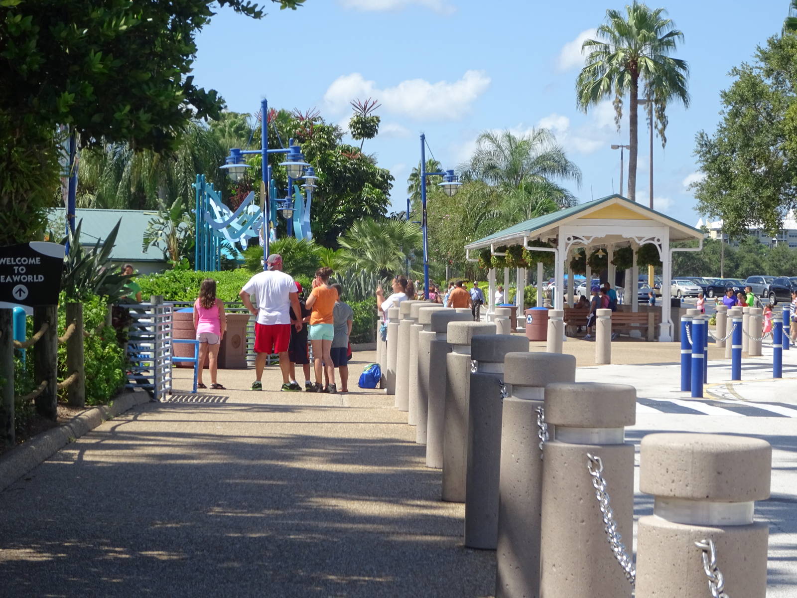 Approaching the Entrance at SeaWorld Orlando