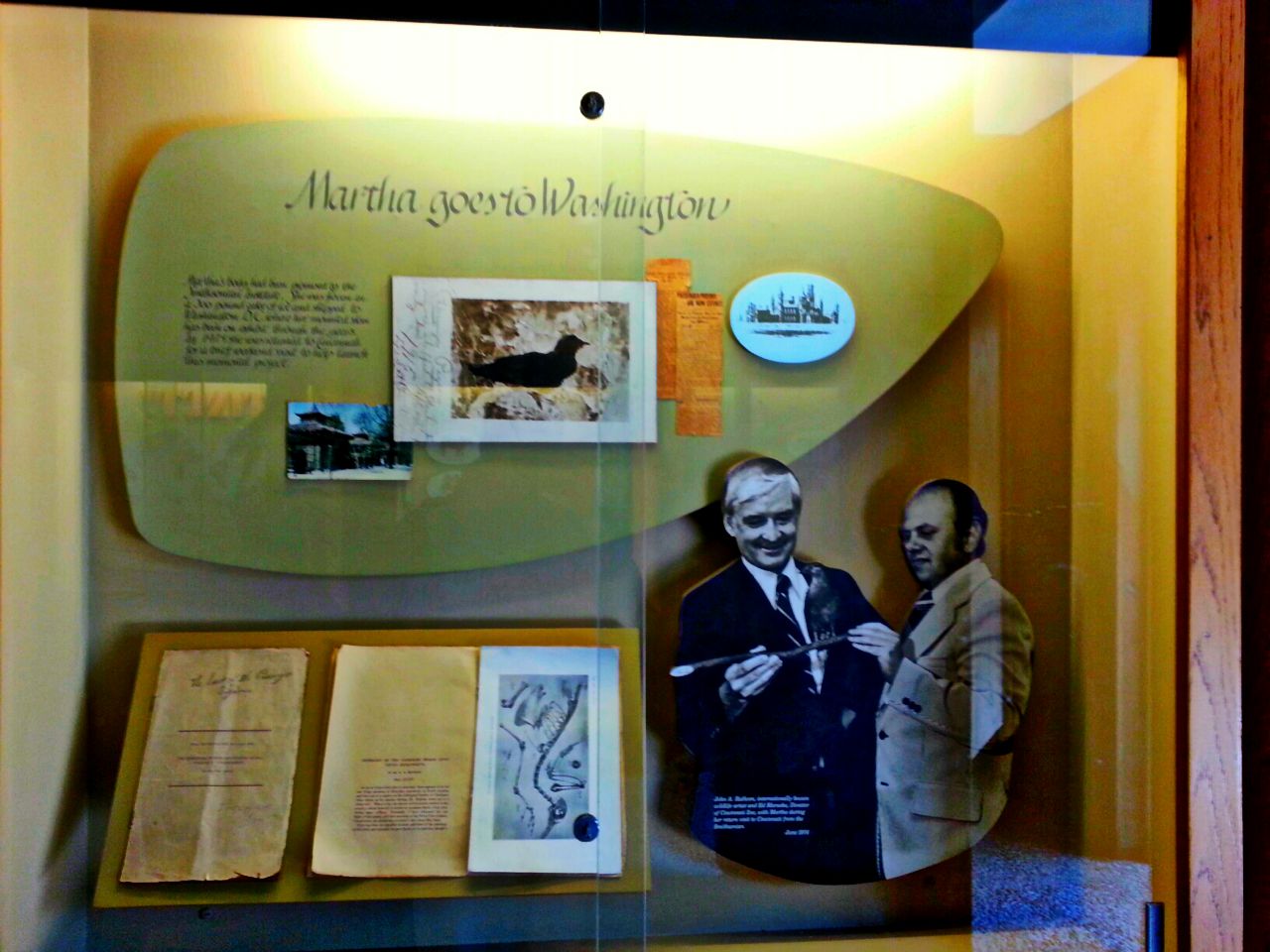 Apr. 2013 - Passenger Pigeon Memorial - Martha Goes to Washington