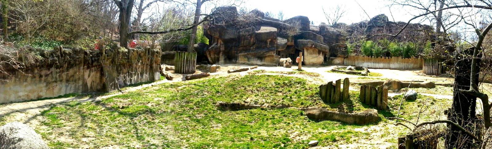 Apr. 2013 - Rhino Reserve - Eastern Black Rhinoceros Exhibit Panorama