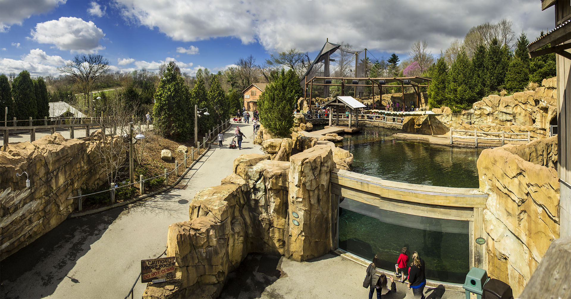 Apr. 2017 - Glacier Run Panorama - Sea Eagle Aviary + Seal/Sea Lion Exhibit