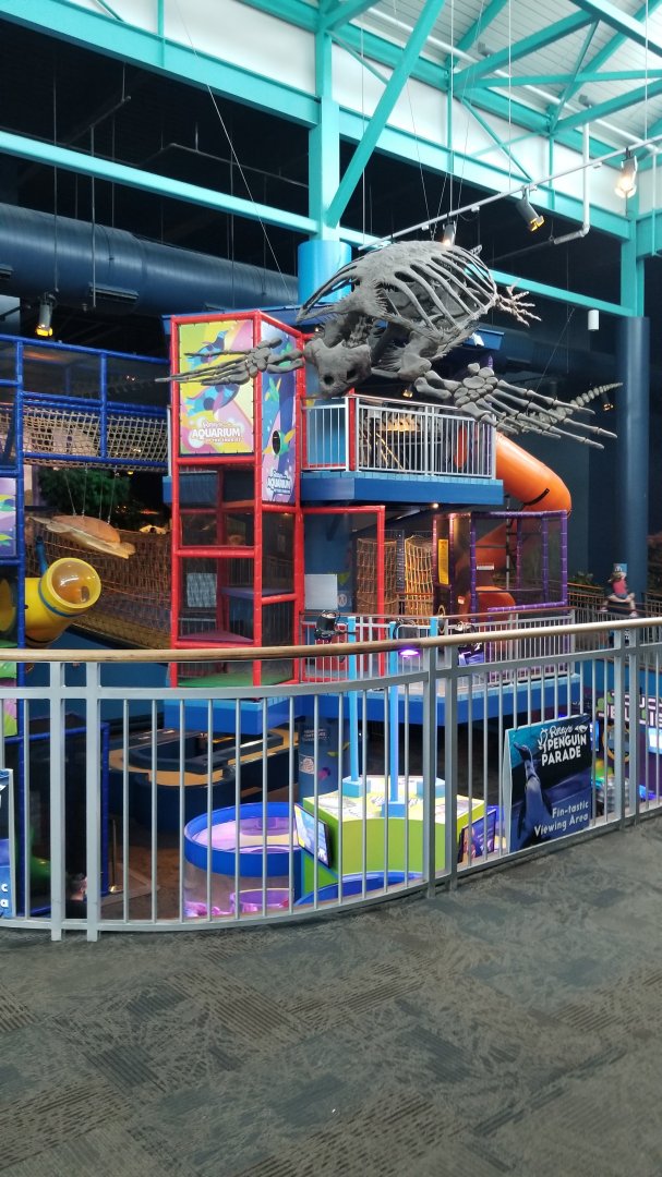 Aq of the Smokies - Children's play area, seen from inside entrance