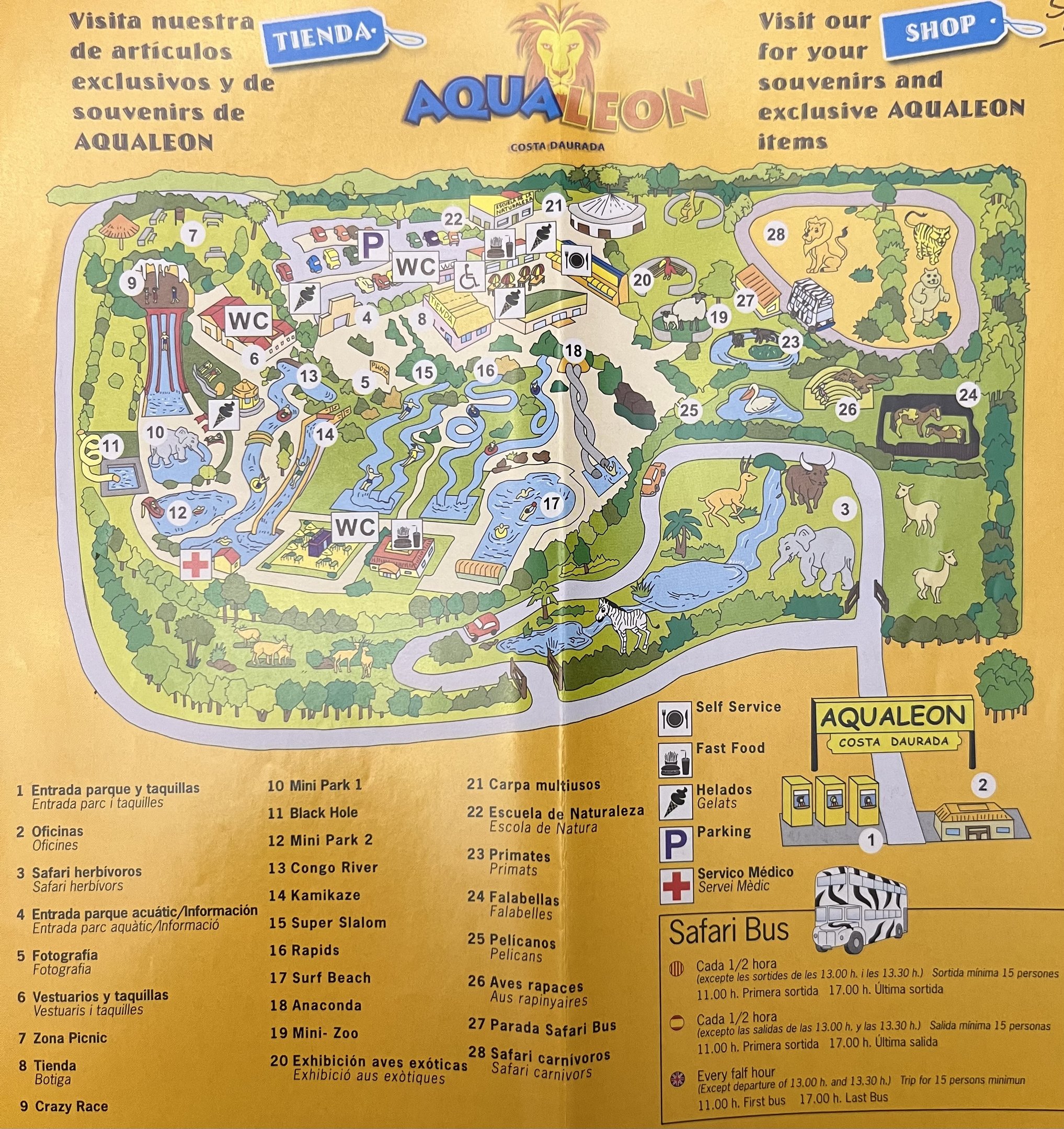 Aqualeon Park Map - undated