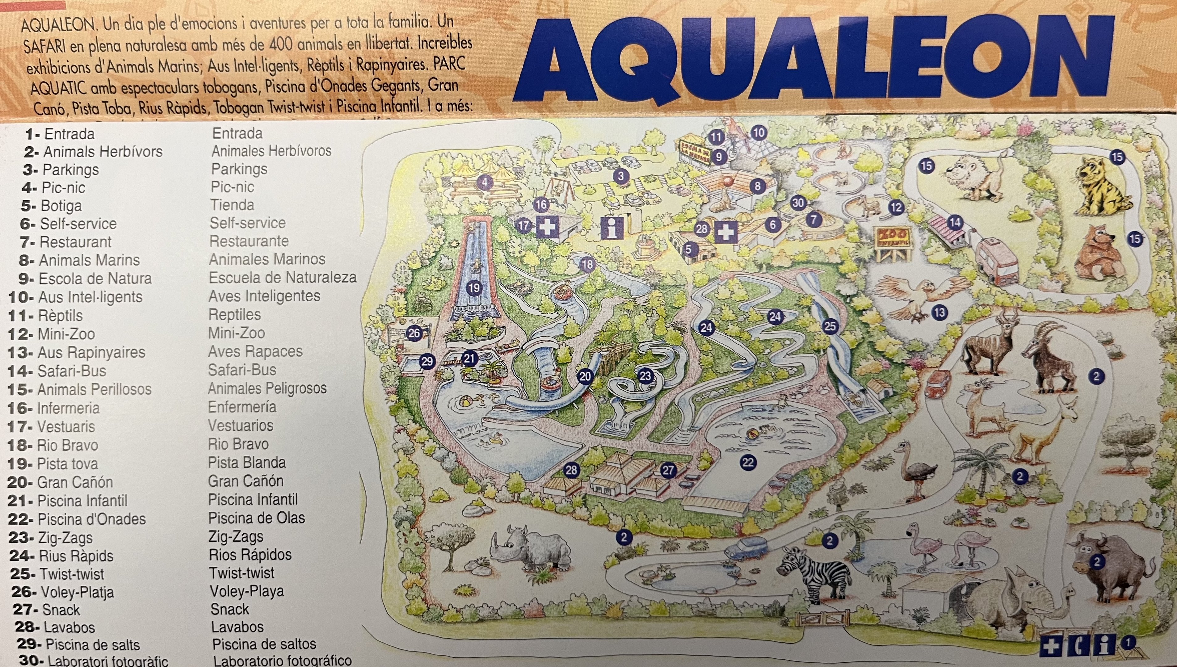 Aqualeon Park Map - undated