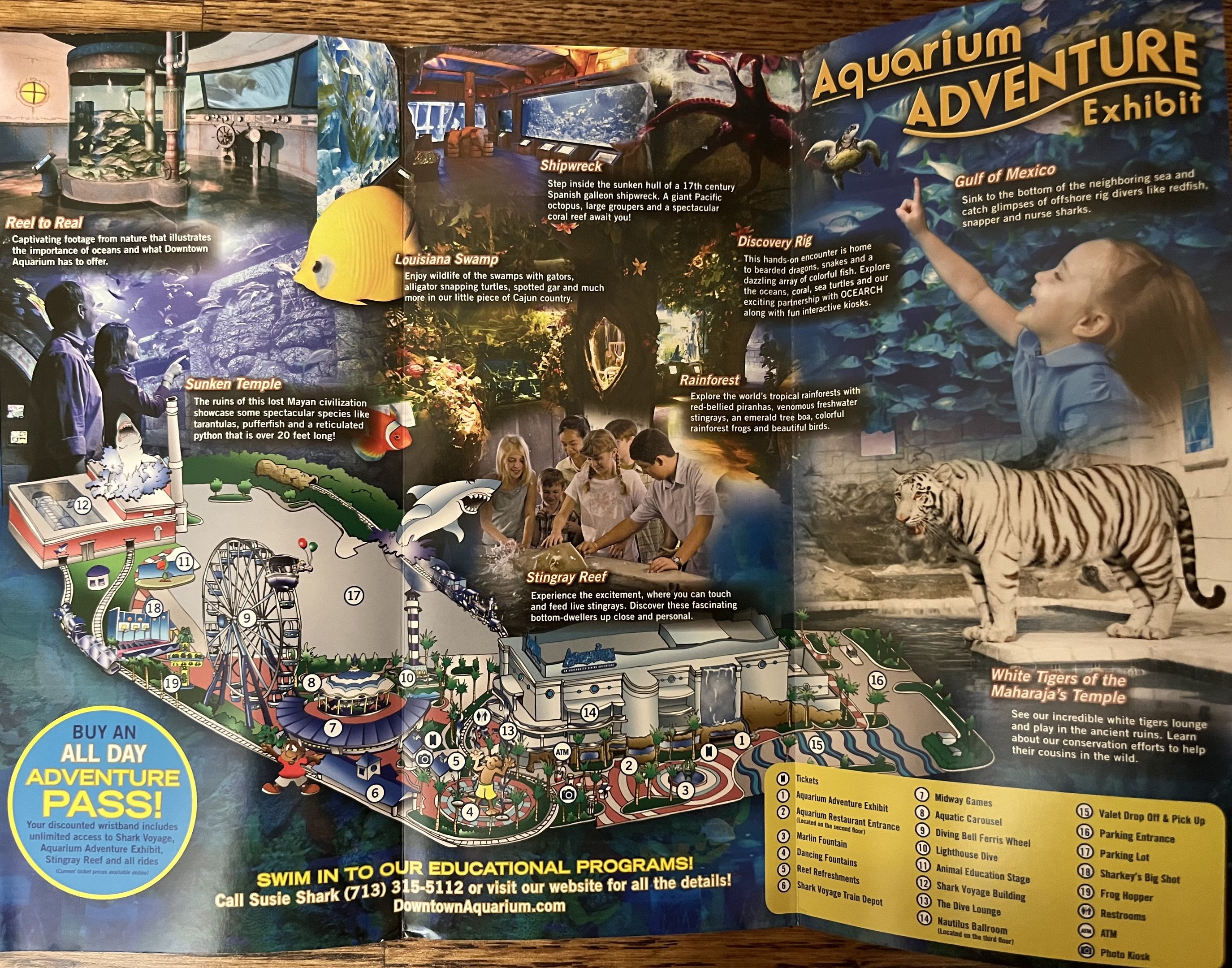 Aquarium Area Map - 2015