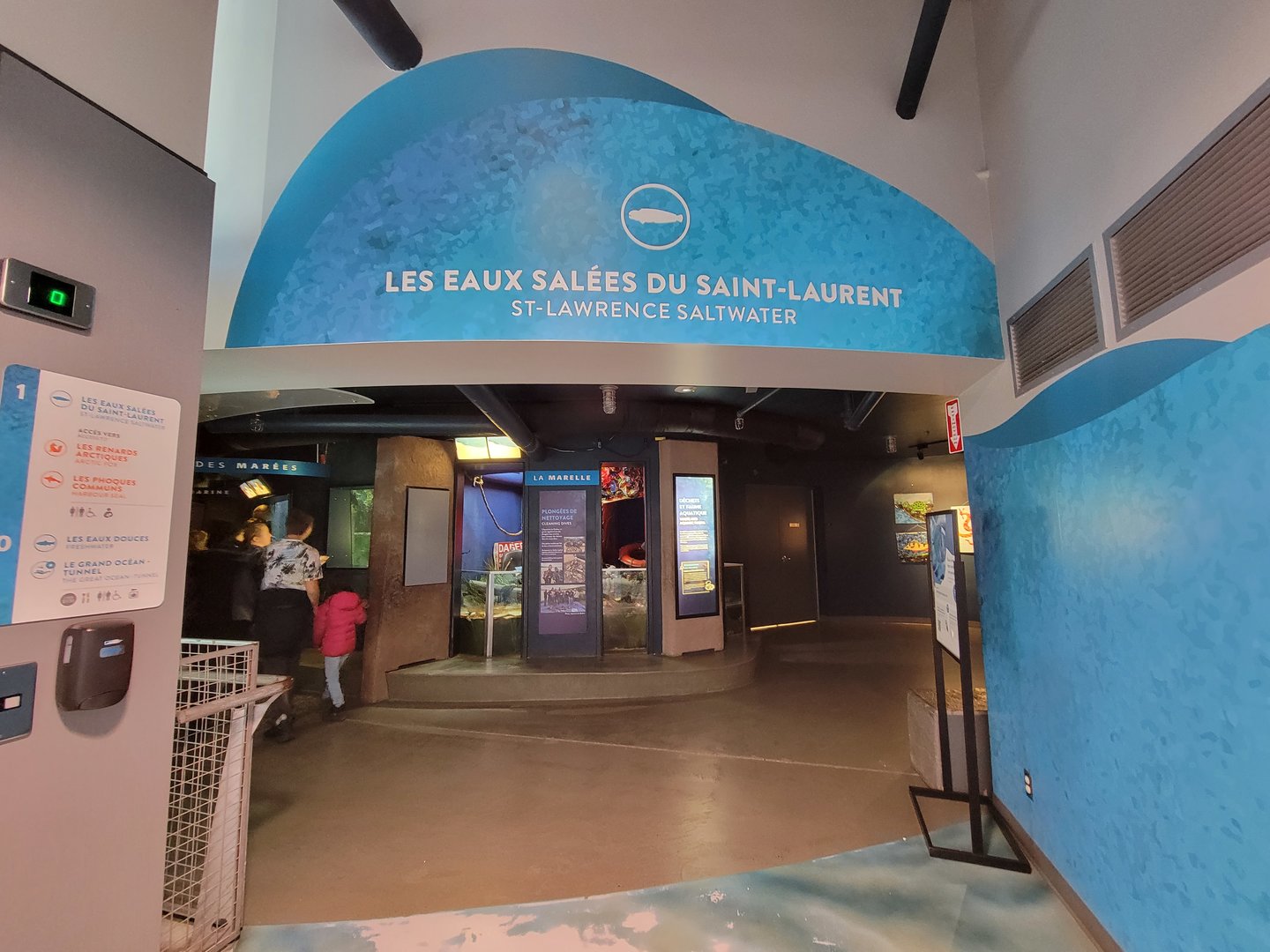 Aquarium du Quebec - Pavillon des eaux douces et salées, 2nd floor, St Lawrence Saltwater