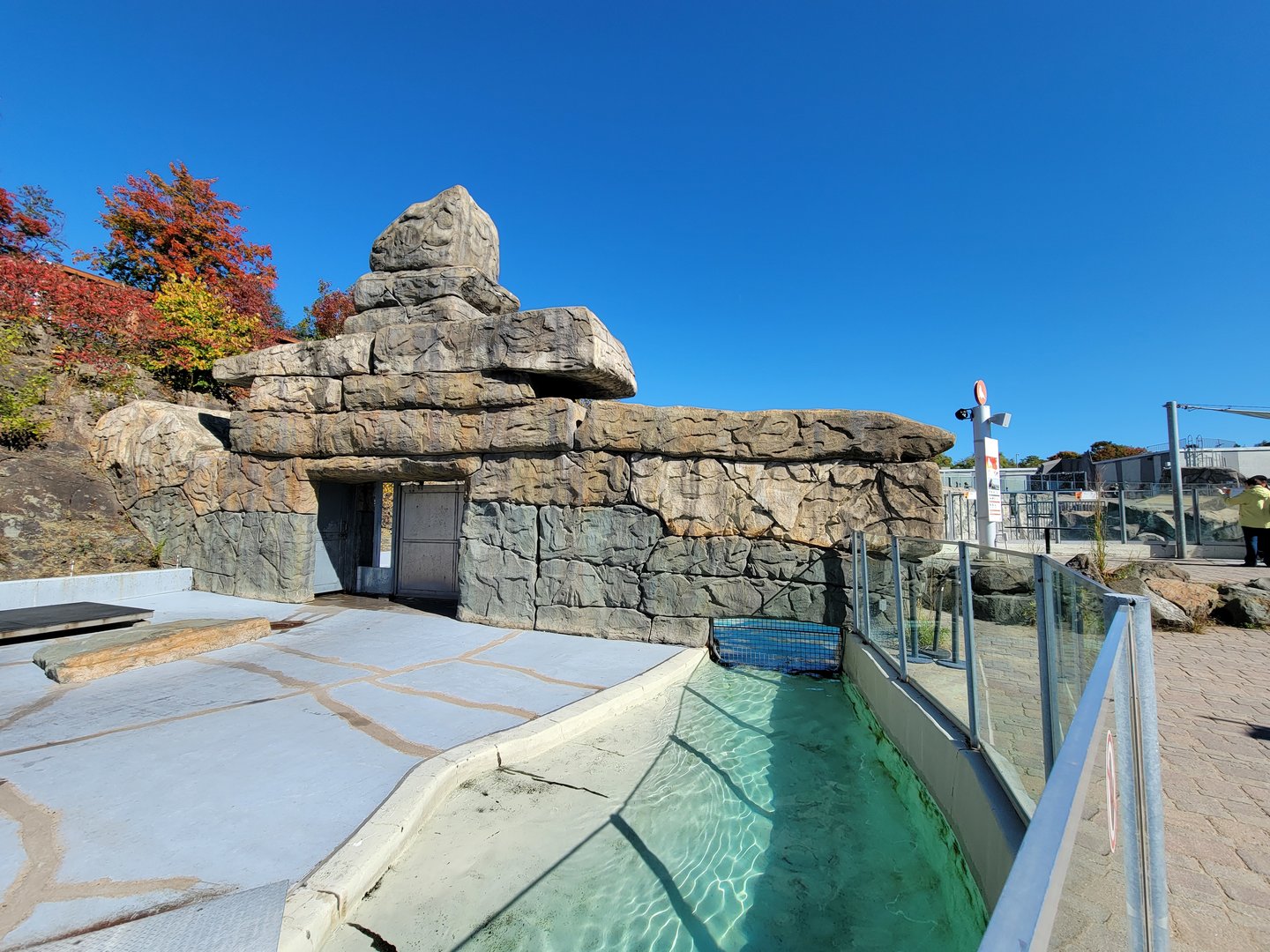 Aquarium du Quebec - Pinniped separation area, pool connection