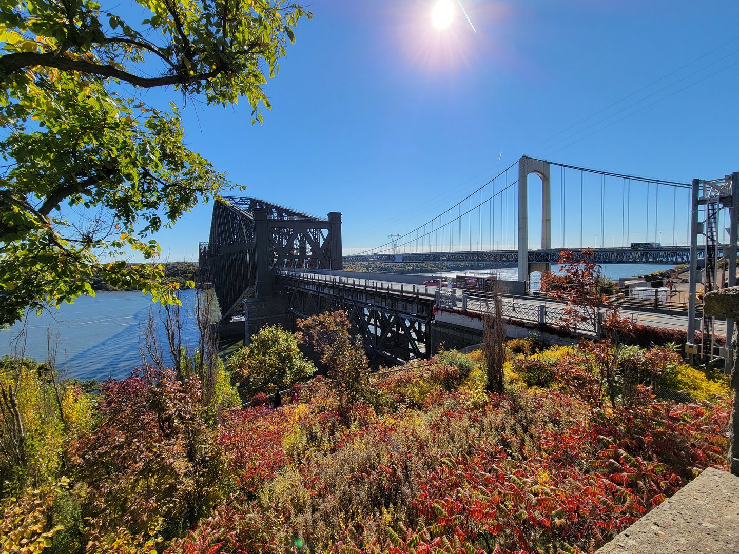 Aquarium du Quebec - Quebec Bridge and Pierre-Laporte Bridge