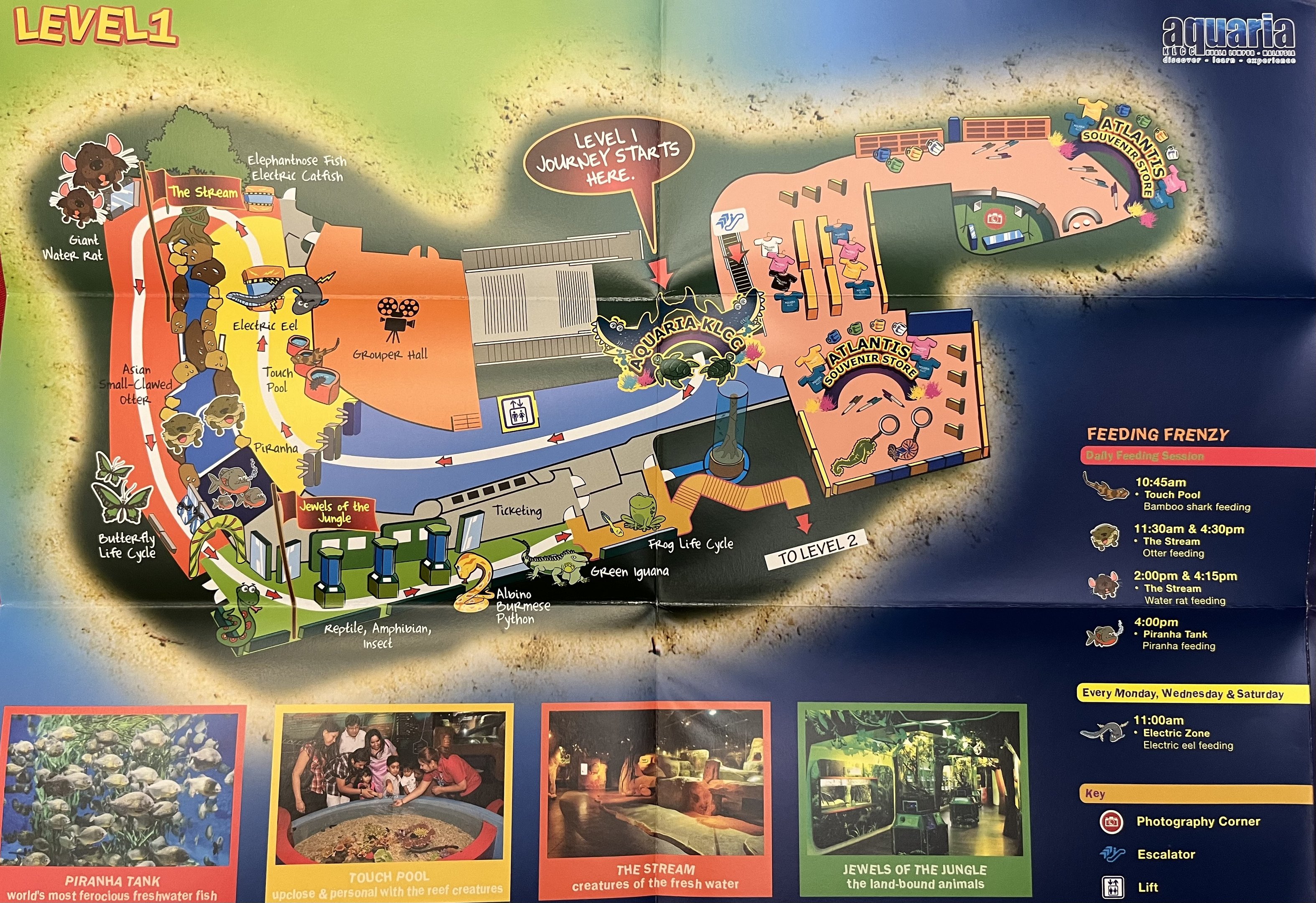 Aquarium Map - Level 1 - 2013