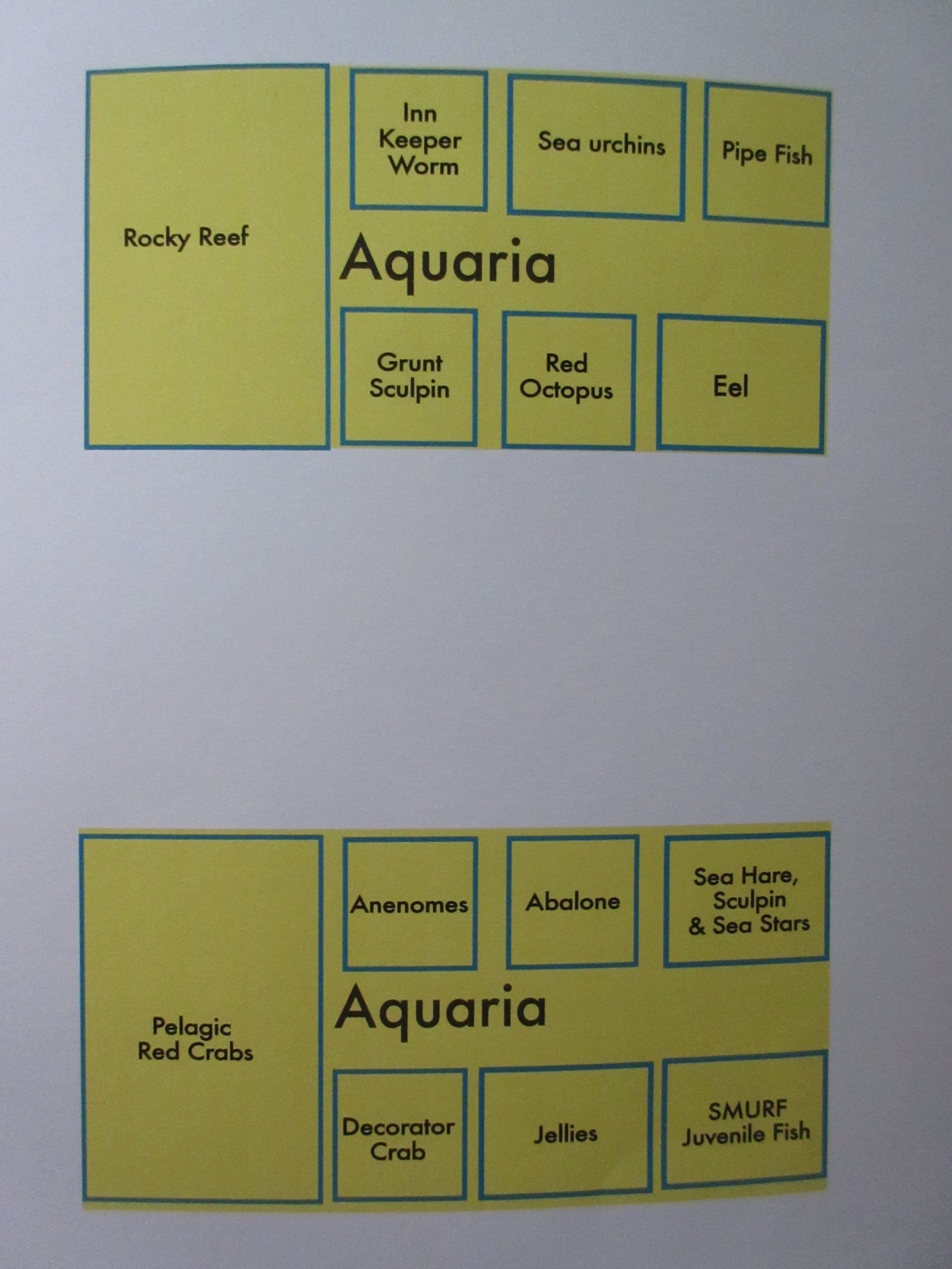 Aquarium Map (room with tanks)