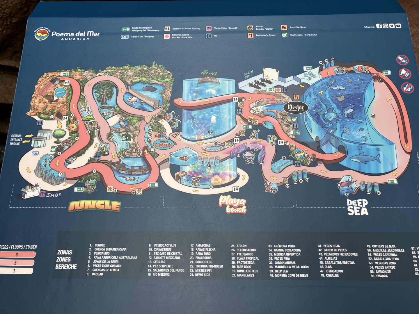 Aquarium map