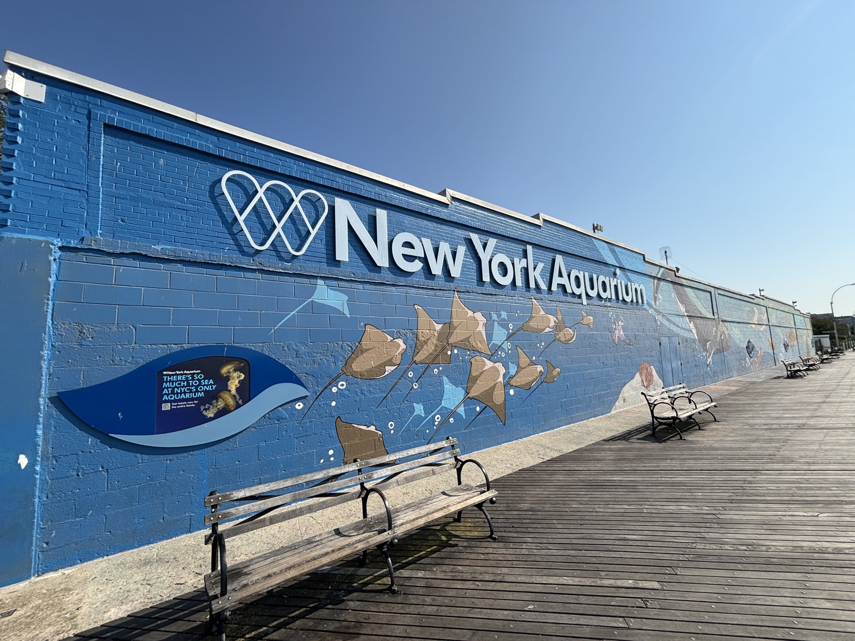 Aquarium mural on Coney Island
