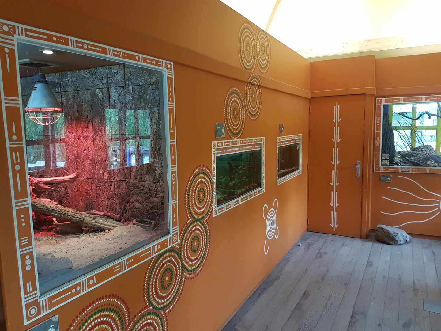 Aquariums and Terrariums inside Australia-house