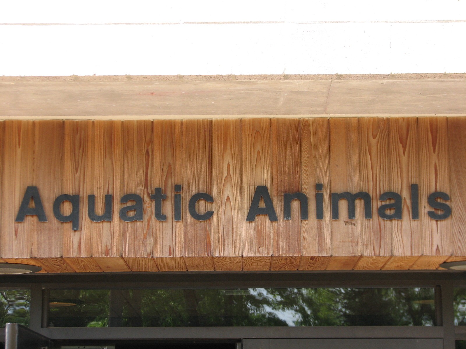 Aquatic Animals Building - Sign