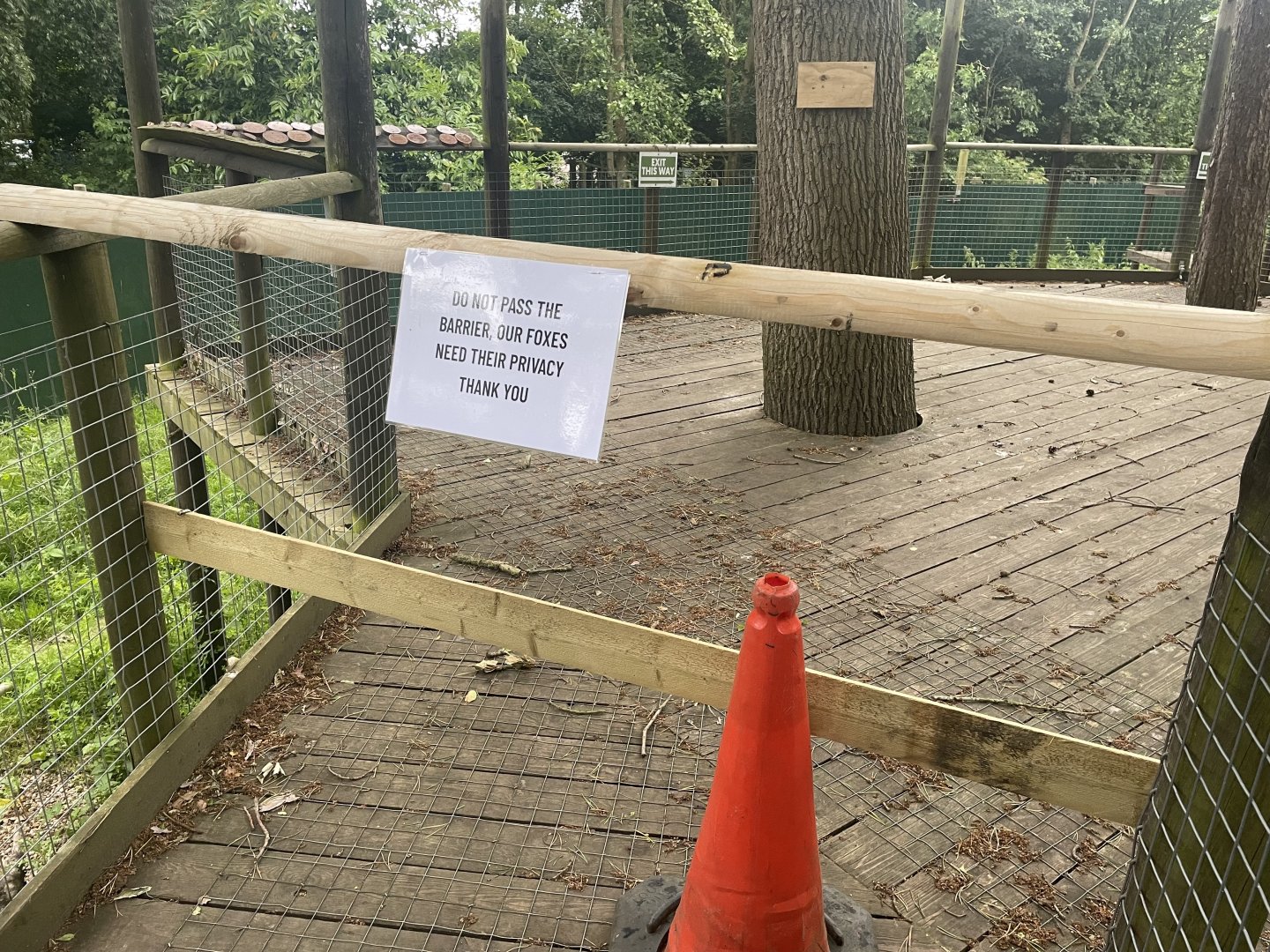Arctic Fox Enclosure Signage