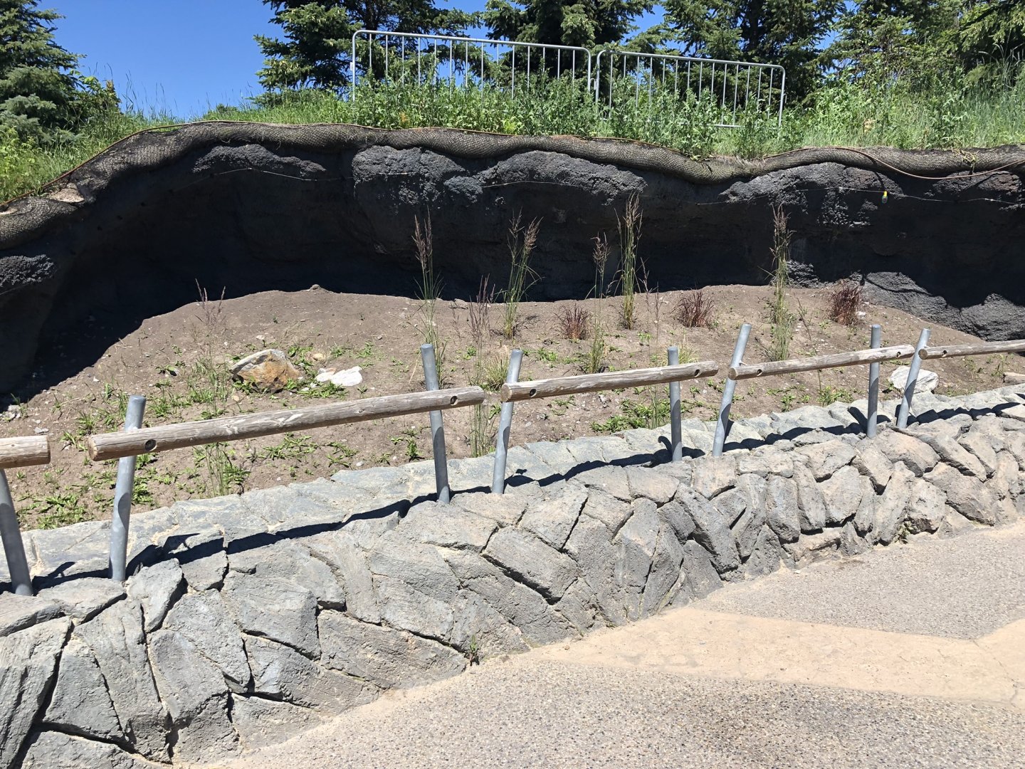 Arctic Ground Squirrel Enclosure at Edmonton Valley Zoo (July 2022)