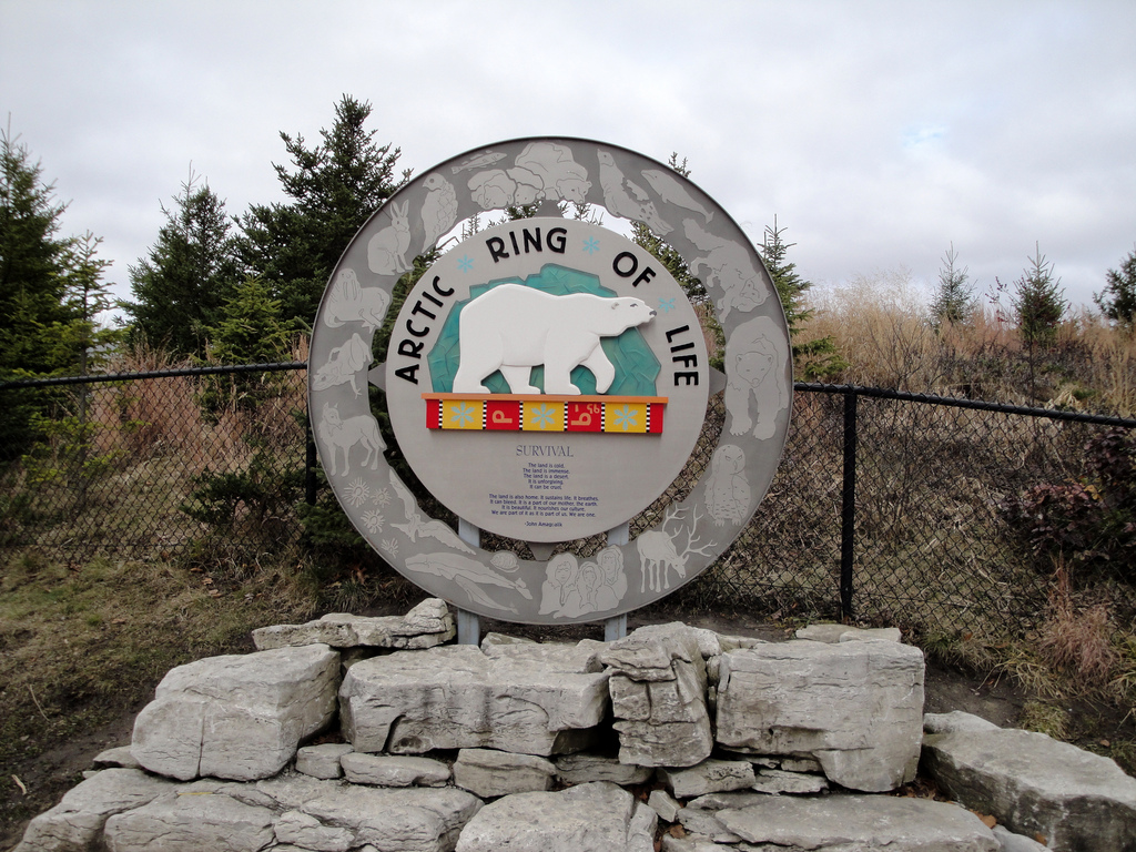 Arctic Ring of Life - Entrance Sign