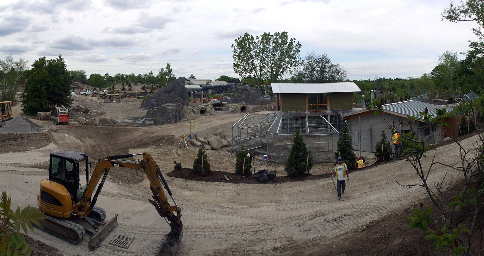 Arctic Wolf exibit in the Tundra Trek
