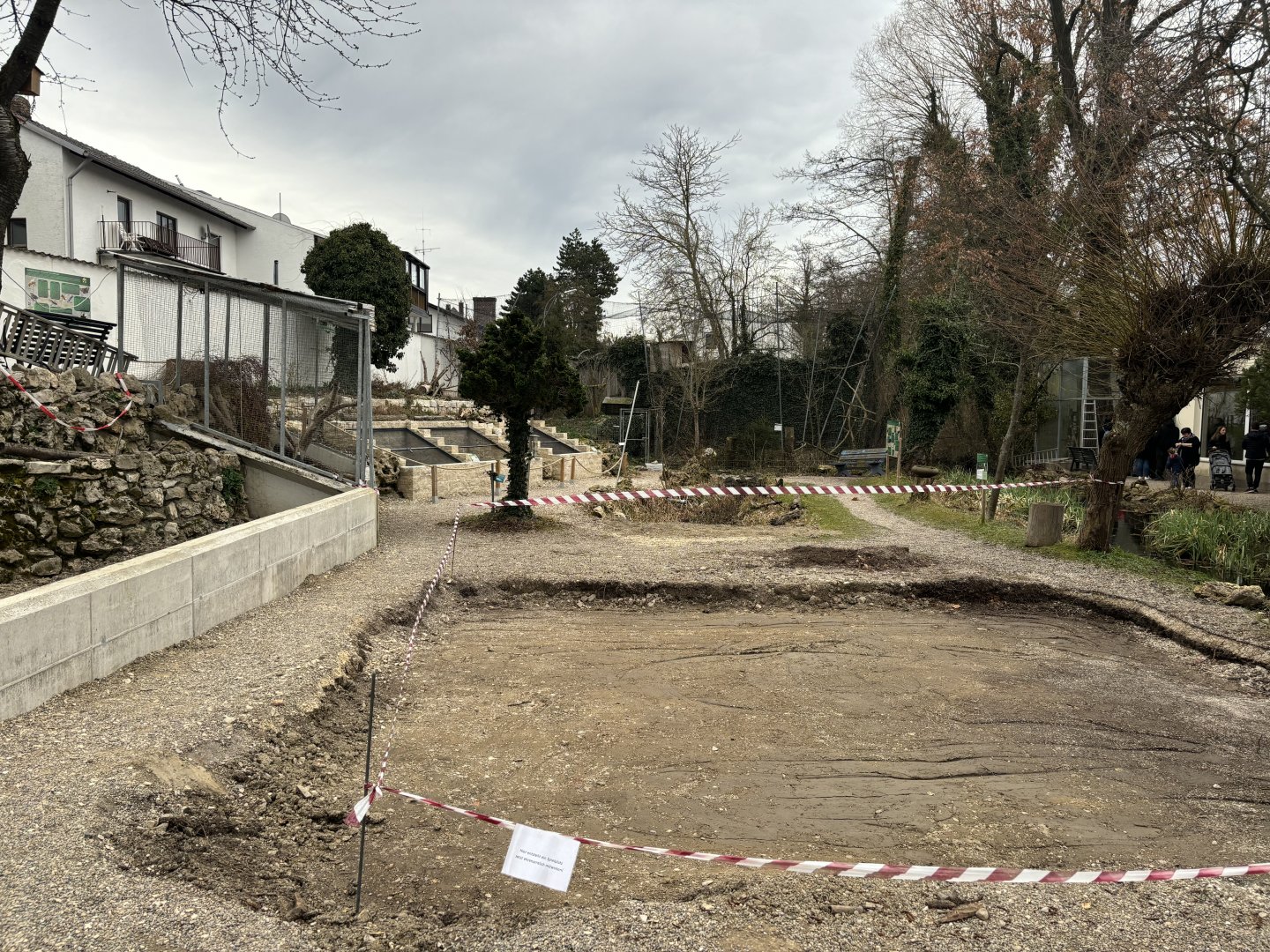 Area Across Greek Tortoise Enclosure Zoo Wassertstern (Ingolstadt)