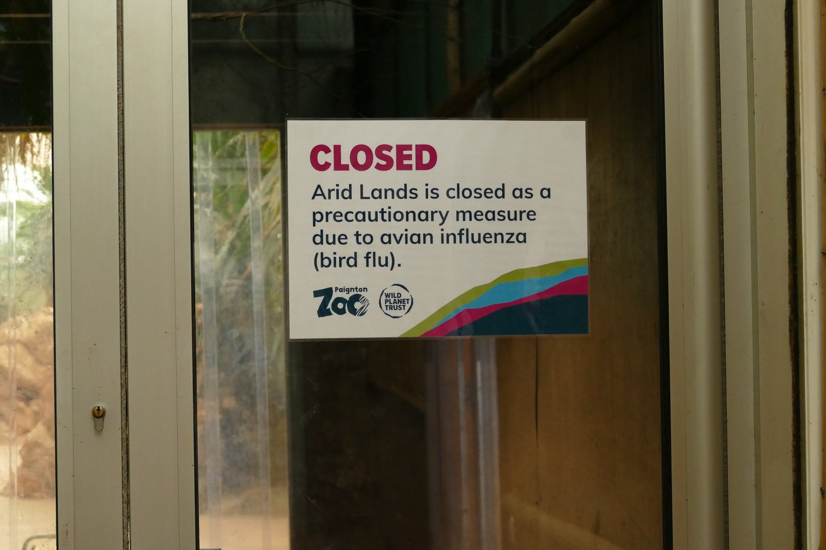 Arid Lands sign, October 2022