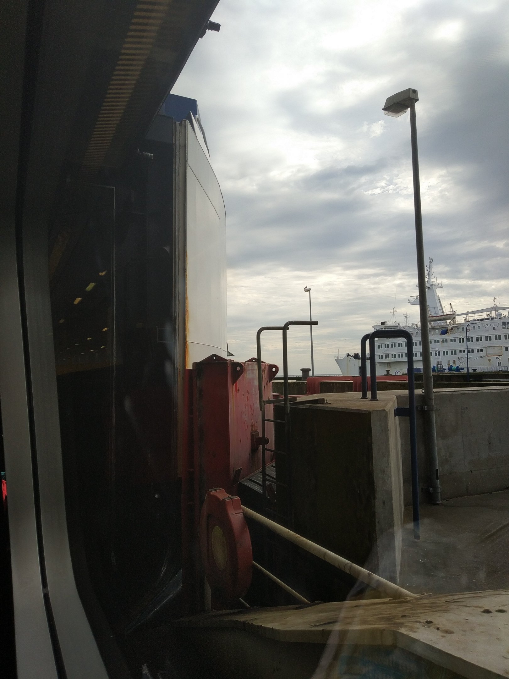 Arriving at the port