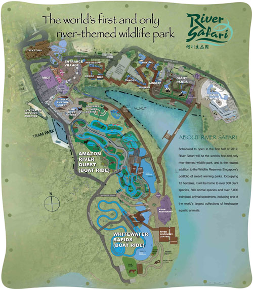Artist's impression of River Safari layout