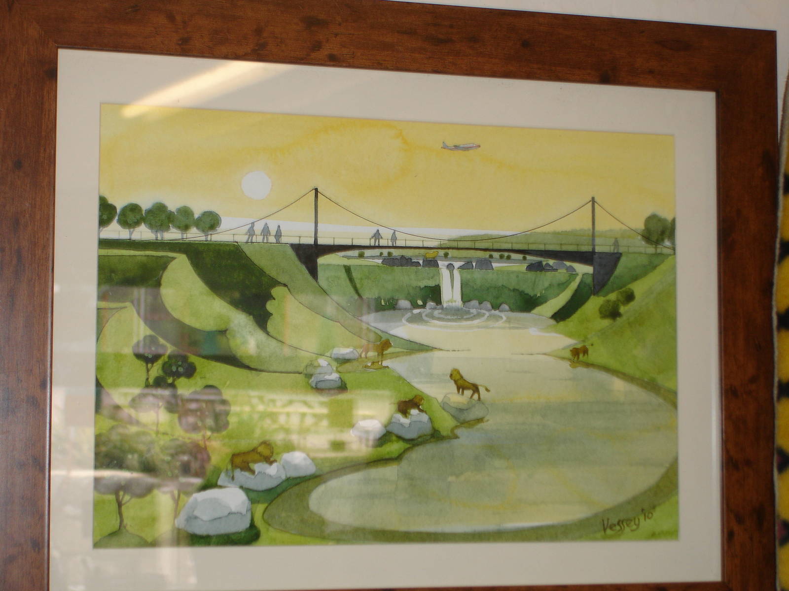 Artist's rendering of the new lion enclosure